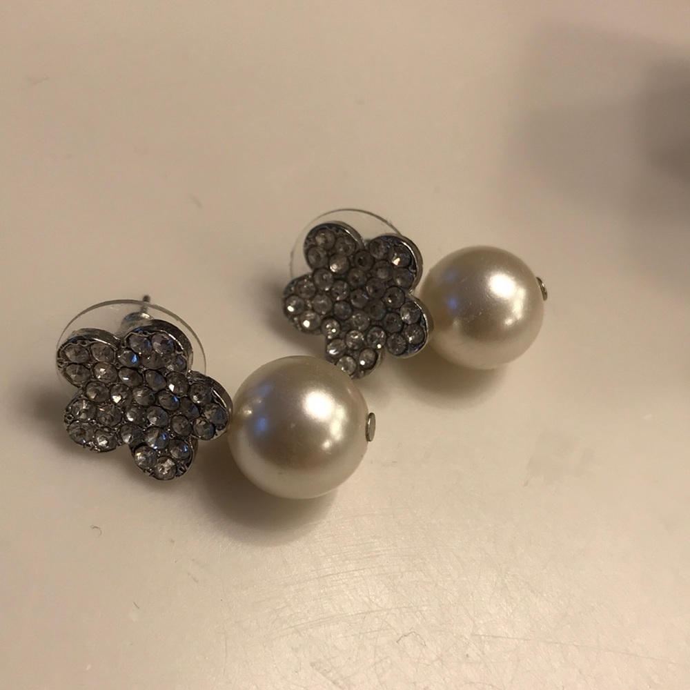 Pearl & Crystal earrings